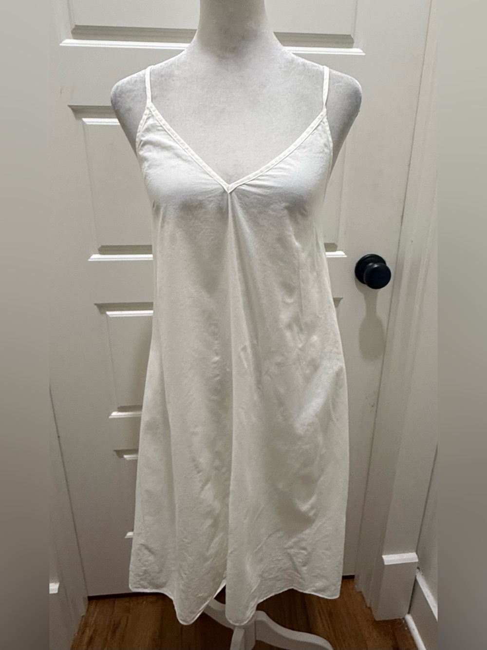 Samsoe Samsoe. White Cotton Slip Dress. Size XS.